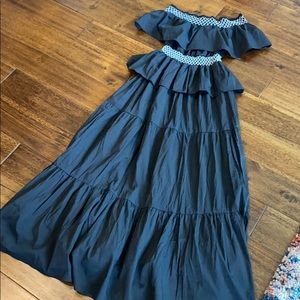 Off the shoulder black dress